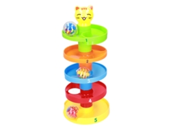 Brinquedo Torre De Rolagem 5 Camadas Com Bolas Para Bebês Educação Motor Fino Jogo