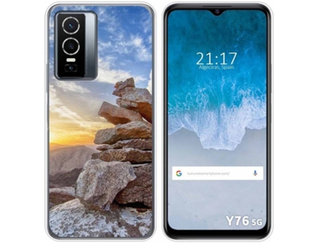 Carcasa para Vivo Y76 5G TUMUNDOSMARTPHONE Dibujos Sunset Multicolor