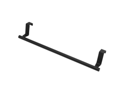 Sujetatoallas Negro 36cm Inox Reforzado Con Cintas Nano Para Armario