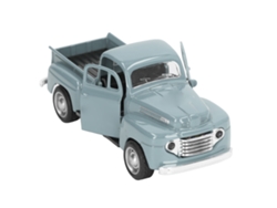 Camión Pickup De Retroceso 1:32 Para Niños Chicos, Modelo De Coche De Aleación Seguro Simulado Para Jardín Azul