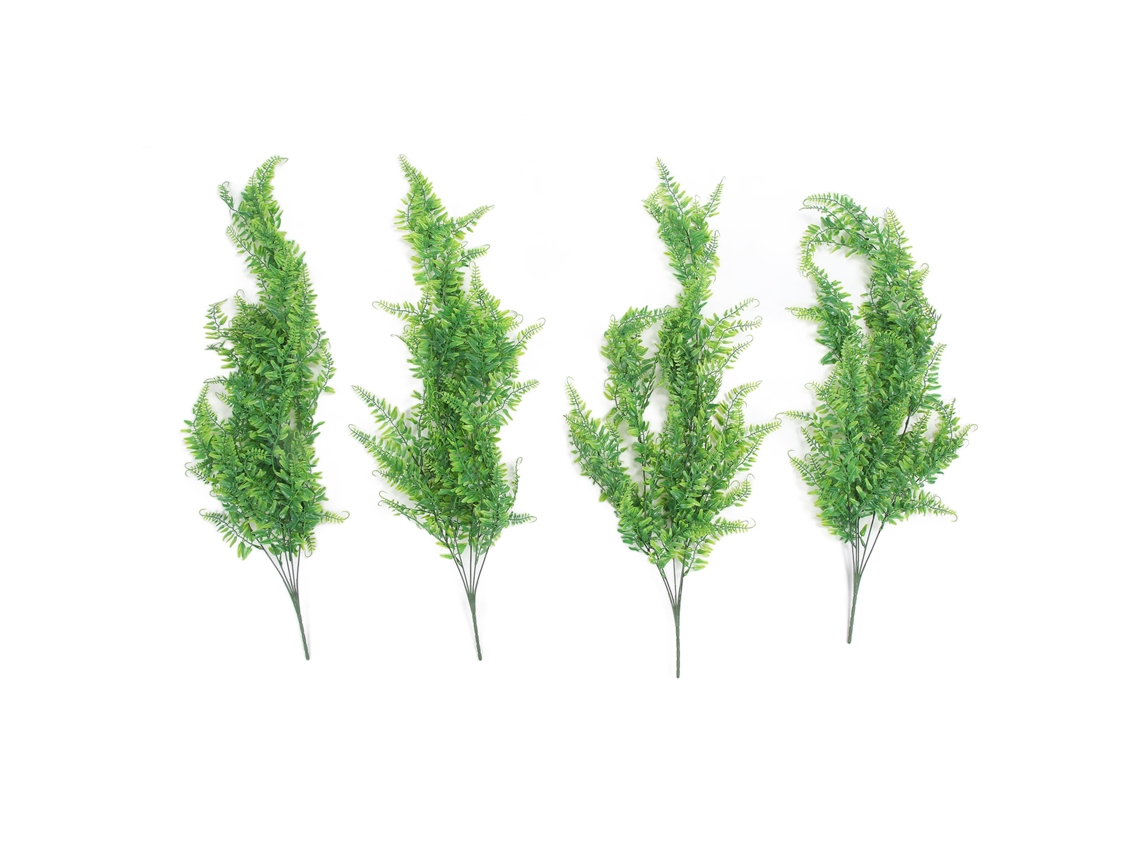 Baok - 4 piezas de plantas colgantes artificiales pequeñas y vivaces para el hogar, la tienda y la oficina - Verde