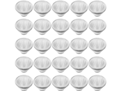 Juego de 100 pequeños focos de plástico para reparaciones y reemplazos en interiores y exteriores.