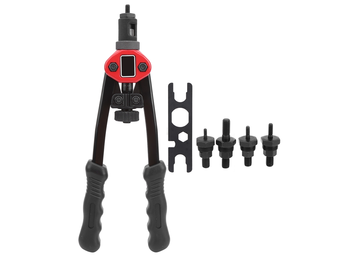 Herramienta Manual Para Remaches De Tuercas De Impulso De 12 Pulgadas Con Puntas Del Sistema Británico De 6-32 A 5/16-18