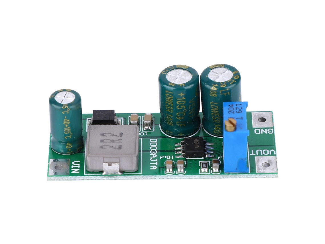 Módulo Convertidor Elevador De Cc De 6 A Y 30 W, De 2,7-5,5 V A 3,5-24 V, Ajustable.