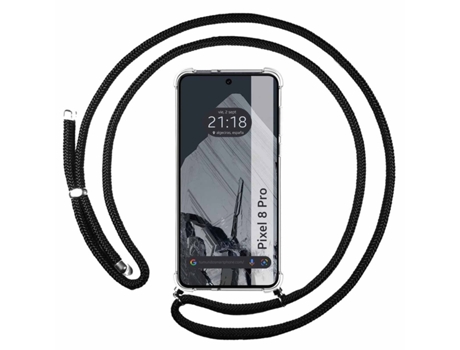 Funda con Cordón para Google Pixel 8 Pro TUMUNDOSMARTPHONE Negro