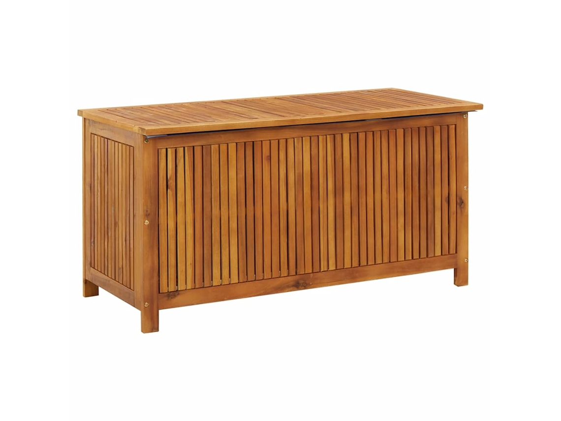 Caja de almacenamiento de jardín 113x50x58 cm Madera maciza de acacia EXCLUSIVA MAISON