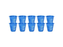 10 Cestas De Cultivo Hidropónico De Plástico Con Vaso De Malla Para Jardín/balcón - Azul