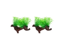 2 piezas de plantas decorativas de alta simulación para acuario