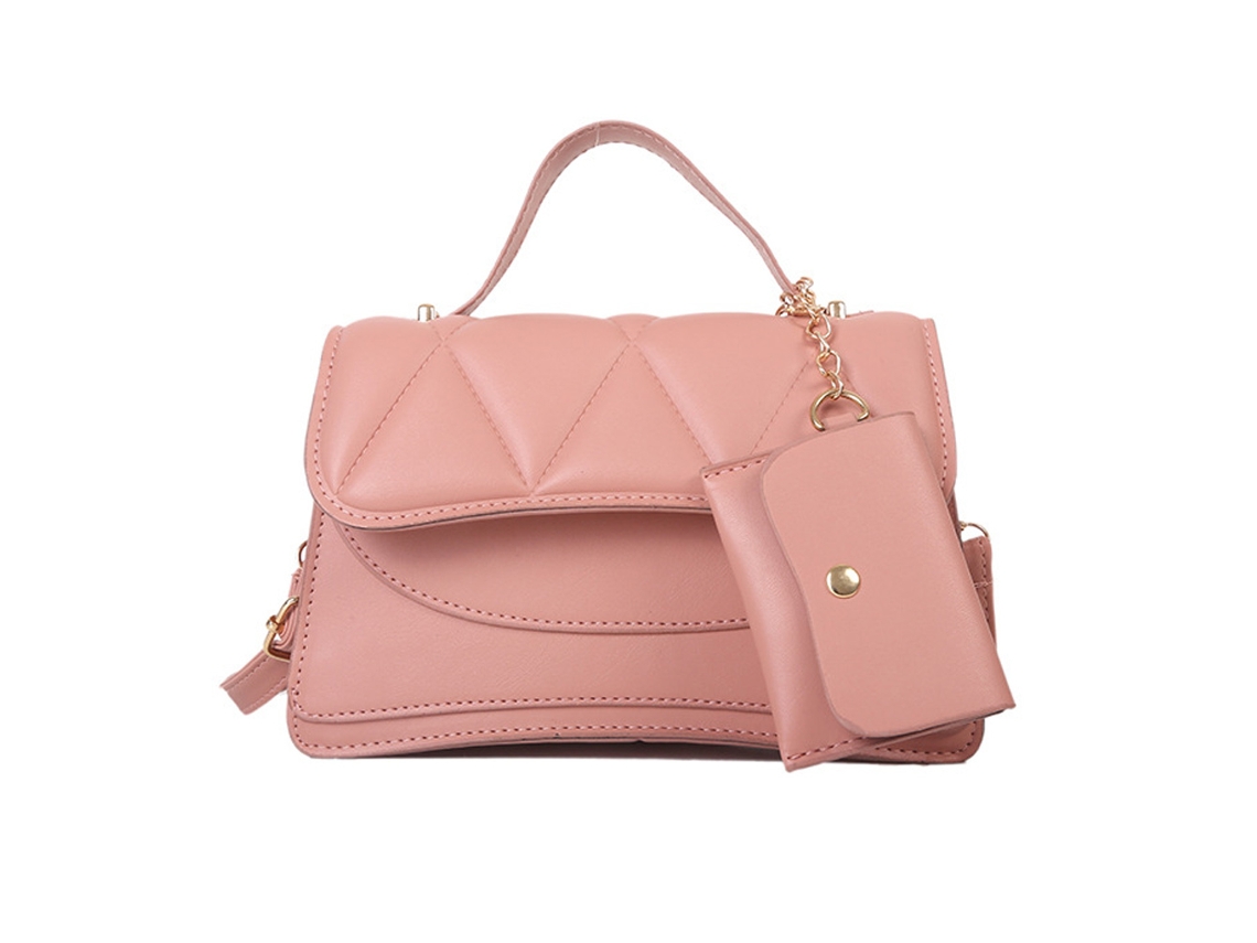 Nécessaire Resistente De Mujer Bolsito Pequeño Duradero Simple Rosa (para Adultos)