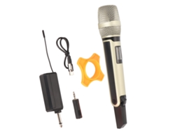 Sistema De Microfone Sem Fio Uhf Dinâmico Com Cancelamento De Ruído Inteligente Para Karaokê E Transmissão Ao Vivo