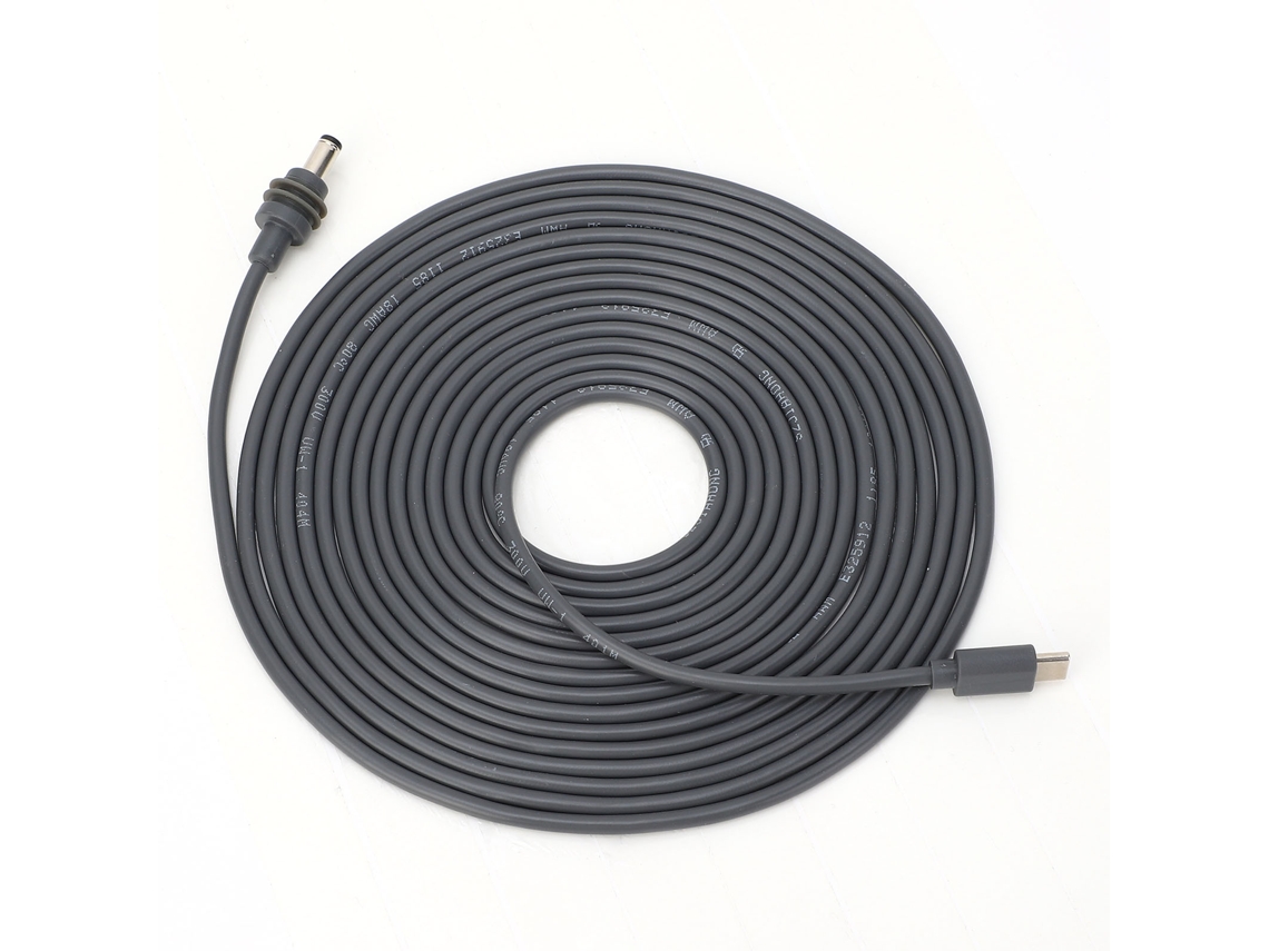 Cable de alimentación CC rectangular para satélite USB C a CC 100 W, resistente al agua, 23 m