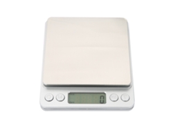 Báscula de cocina electrónica LCD de alta precisión de 2 kg/0,1 g para panadería y confitería