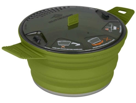 Olla para Camping SEA TO SUMMIT X-Pot (Inoxidable, Acero, Silicona, Alumínio - 8,4 x 4,7 cm)