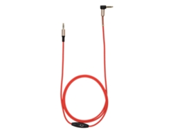 Cable De Audio Para Coche Con Micrófono 3.5mm Cobre Puro Pvu Rojo