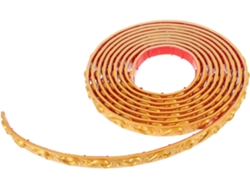 1 Rollo De Moldura De Pared Autoadhesiva Flexible, Tira Decorativa Dorada, Fácil De Aplicar.