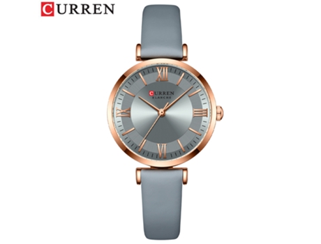 Relojes de Moda para Mujer Correa de Cuero Reloj Impermeable de Cuarzo para Mujer-Color 1 LUUCOZK