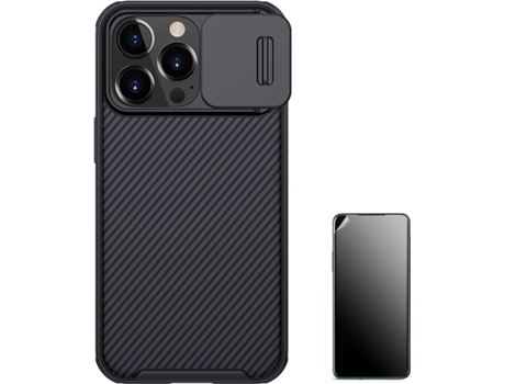 Carcasa + Protector iPhone 13 Mini Nillkin Camshield Negro BD-BKHC