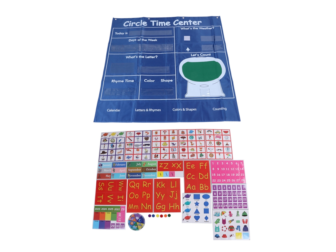 Set De Calendario Educativo Con Tarjetas De Letras Palabras Matemáticas Herramientas Preescolares Para Niños