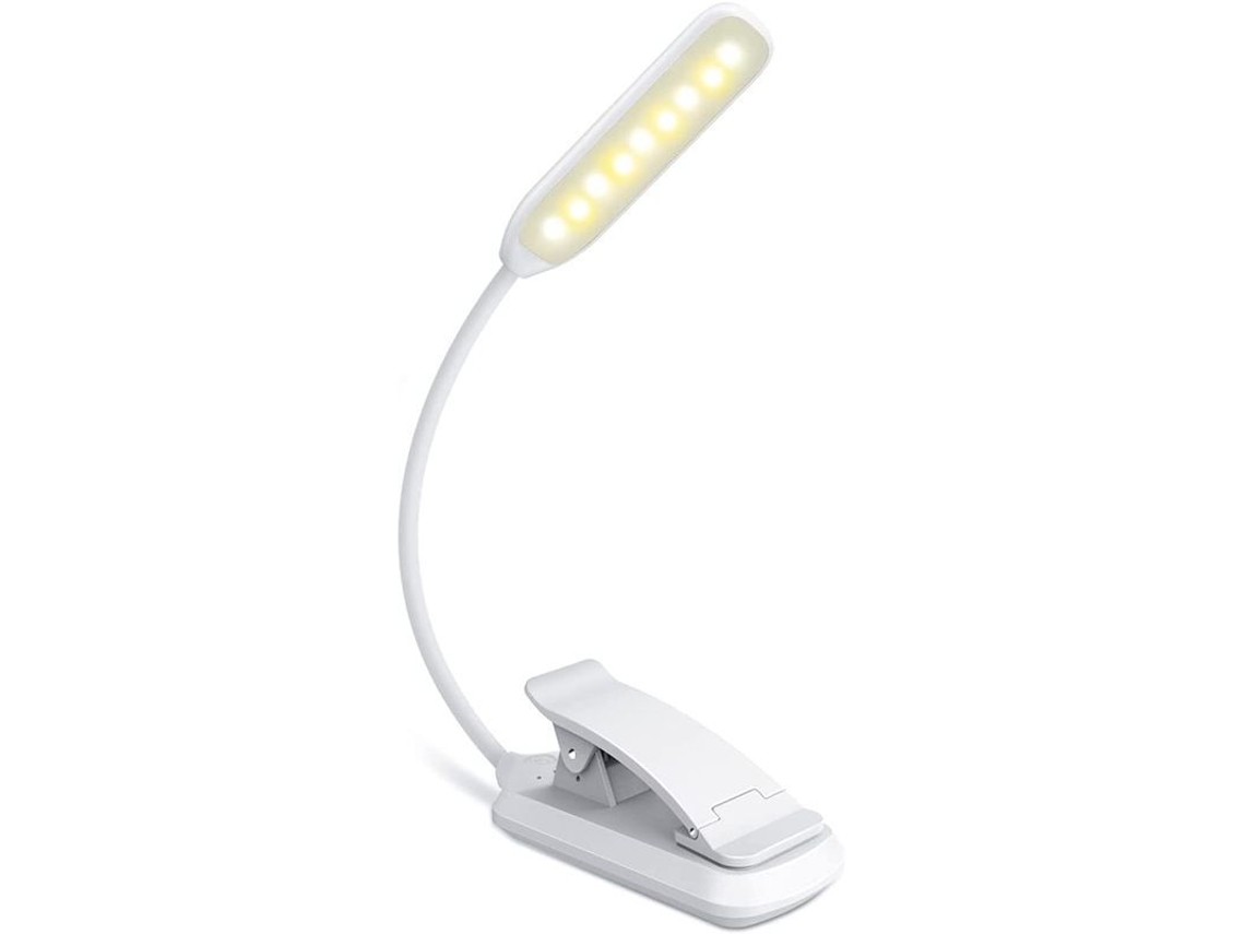 Luz De Lectura Led Recargable Con 3 Modos De Brillo Y Regulable, Flexible 360°, Portátil Para Libros Y Viajes