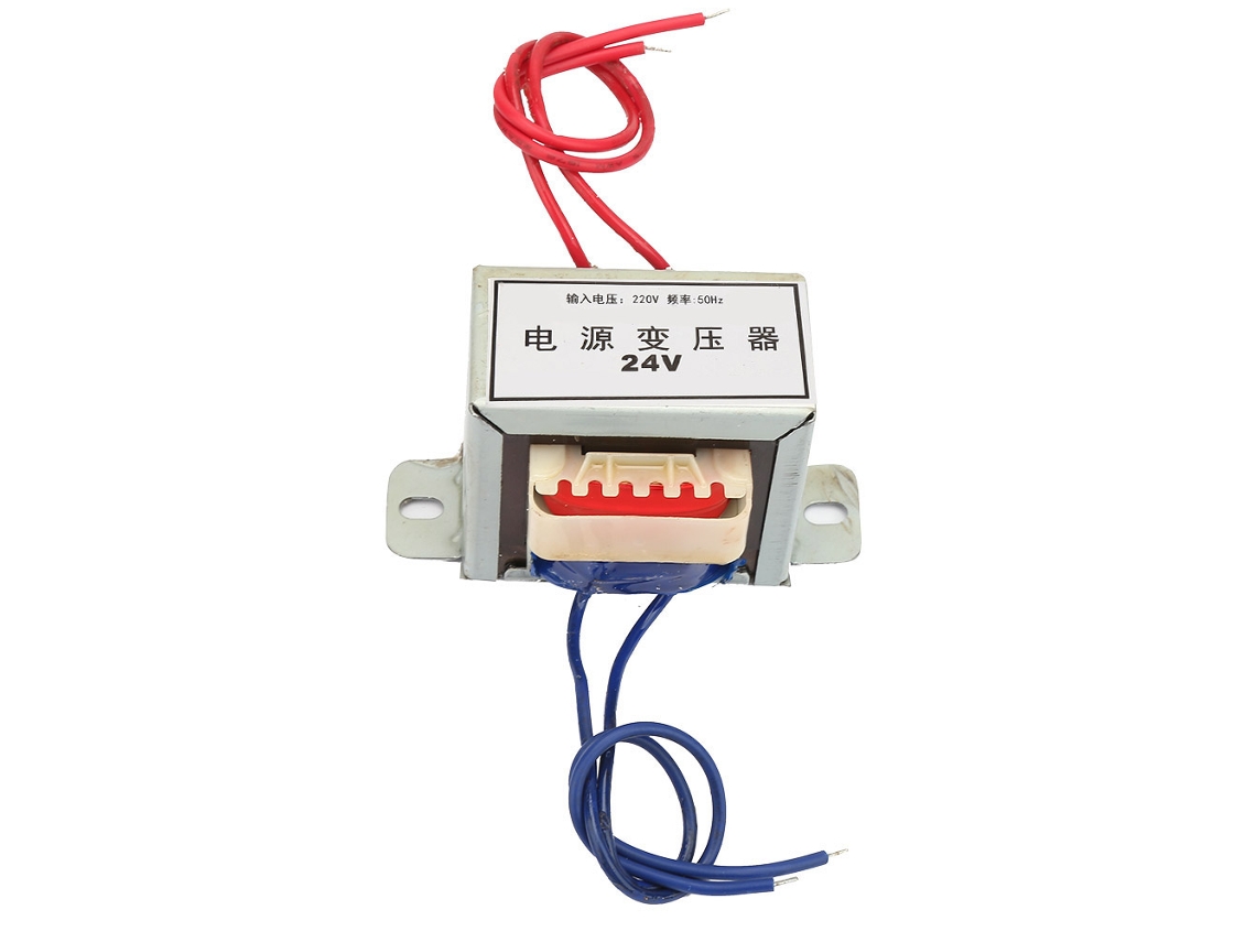 Transformador De Potencia Eléctrica Individual De 220 V 50 Hz A 24 V 20 W Con Núcleo De Nailon Ignífugo.