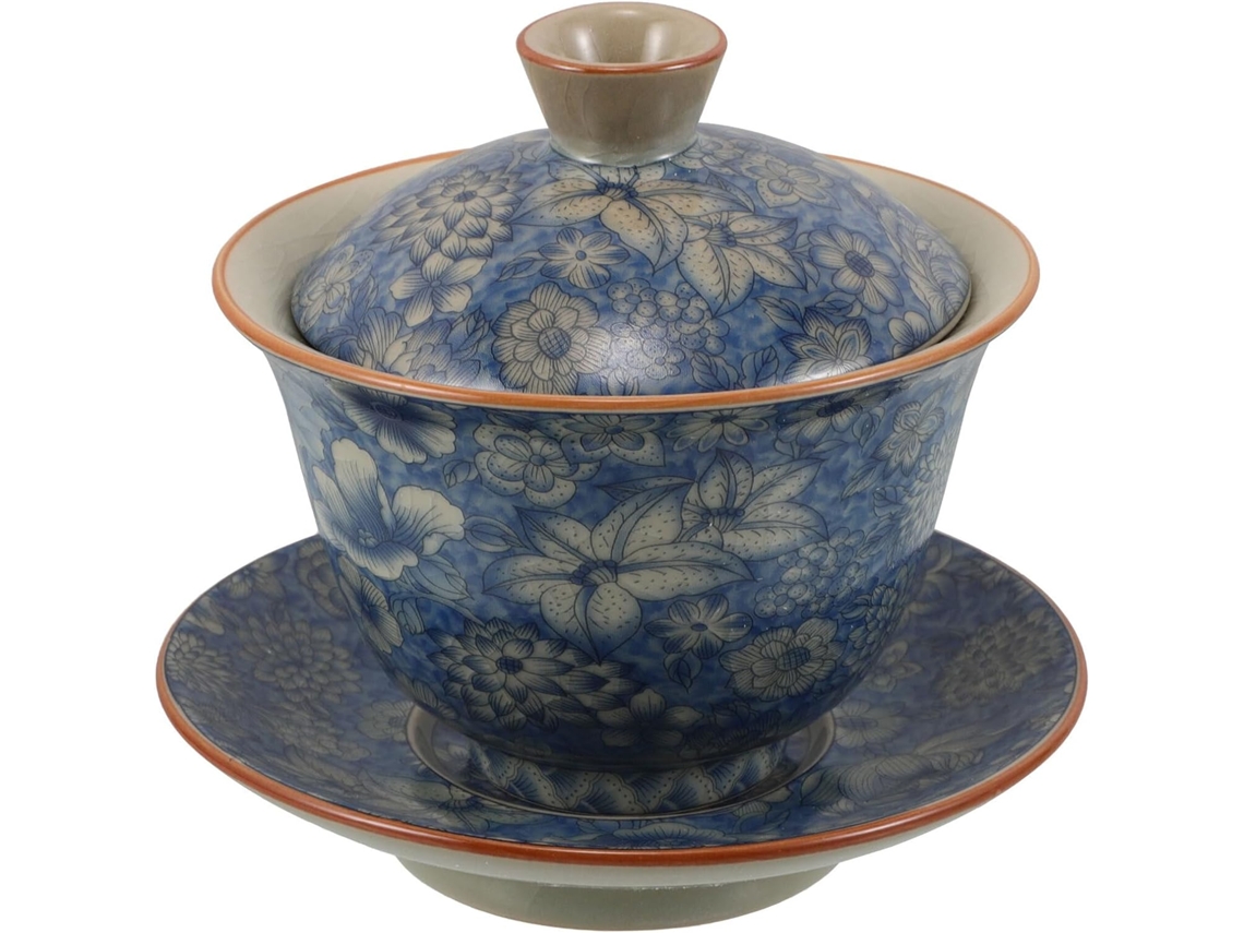 Tigela De Chá Chinesa De Cerâmica Com Tampa, Xícara De Chá Estilo Porcelana