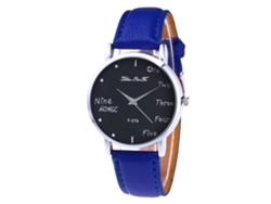 Reloj De Pulsera Unisex Informal Y Moderno De Cuarzo Azul Real Para Hombres Y Mujeres.
