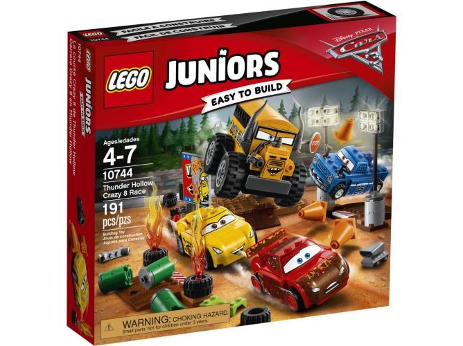 LEGO Juniors: Carrera de circuito cerrado Crazy 8 - 10744 (Edad Mínima: 4 - 191 Piezas)