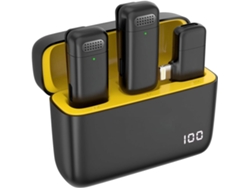 Micrófono de solapa inalámbrico K6 para iPhone y iPad, ideal para transmisiones en vivo, vlogs y entrevistas.