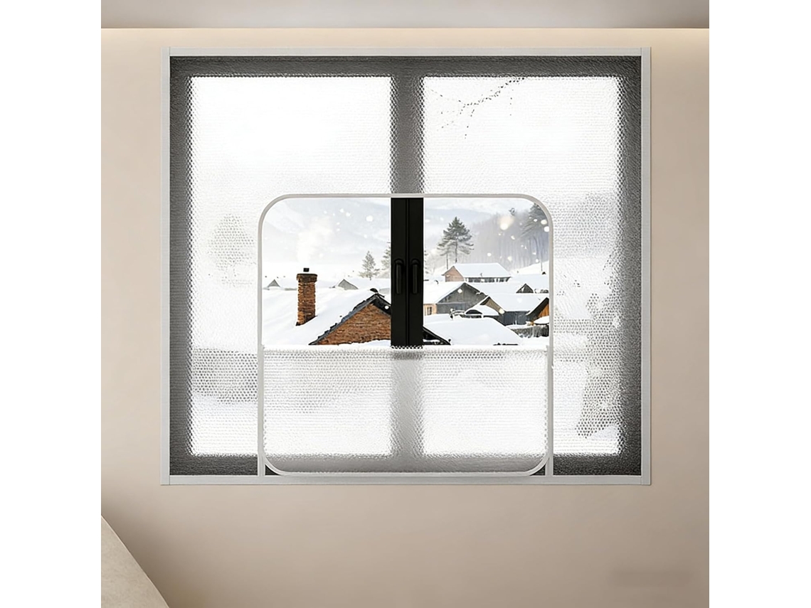 Lámina De Sellado Para Ventanas, Kit Aislamiento Térmico Interior Invierno, Alta Durabilidad, Apto La Mayor...