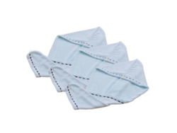 Conjunto de Toalla KOFIHETY Cabello Paquete Turbante Absorbente Secado Rápido Largo fibra superfina Azul - 3pcs (Talla Única)