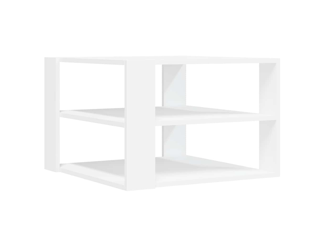 Maison Exclusive - Mesa De Centro Madera De Ingeniería Blanco 58x58x40 Cm