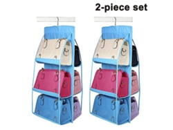 Organizador Bolsos Colgante Bolsillos JEIIBRZUI Azul (36x17x2.5cm)
