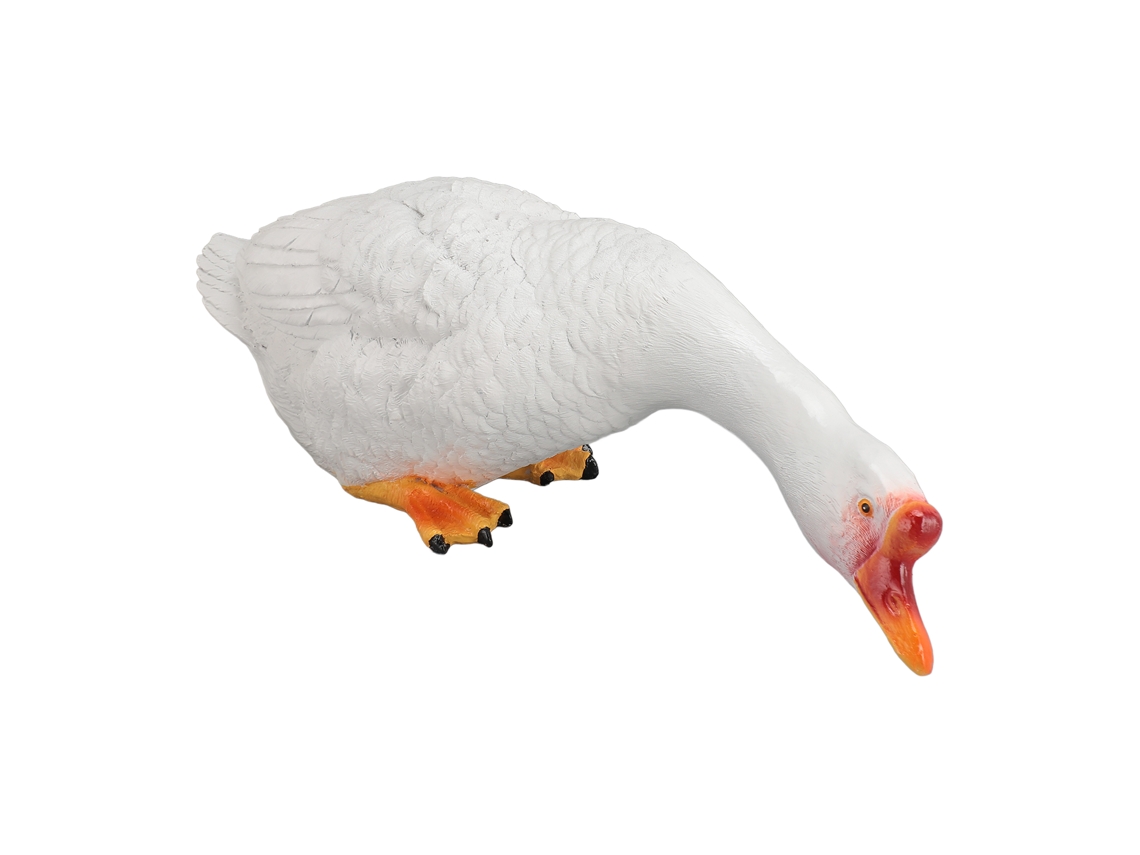 Figura Decorativa De Ganso De Resina Para Jardín, Piscina, Barbacoa, Hogar, Regalo De Cumpleaños