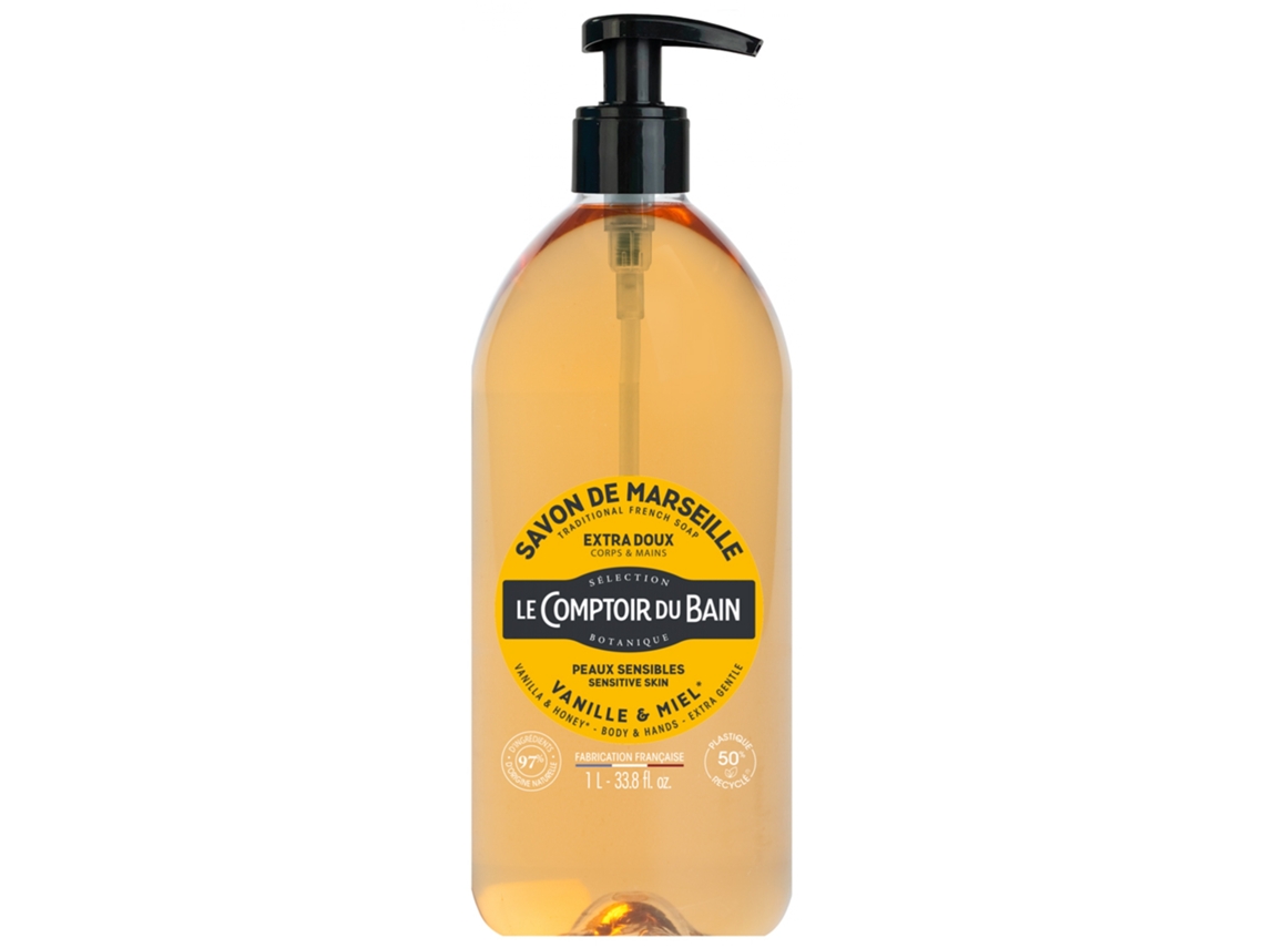 Jabón Tradicional de Marsella Vainilla-Miel 1 L LE COMPTOIR DU BAIN
