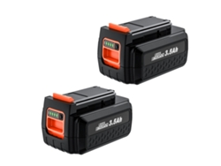 Batería Black Decker de 40 V, 3500 mAh, tecnología de iones de litio, 2 baterías OEM