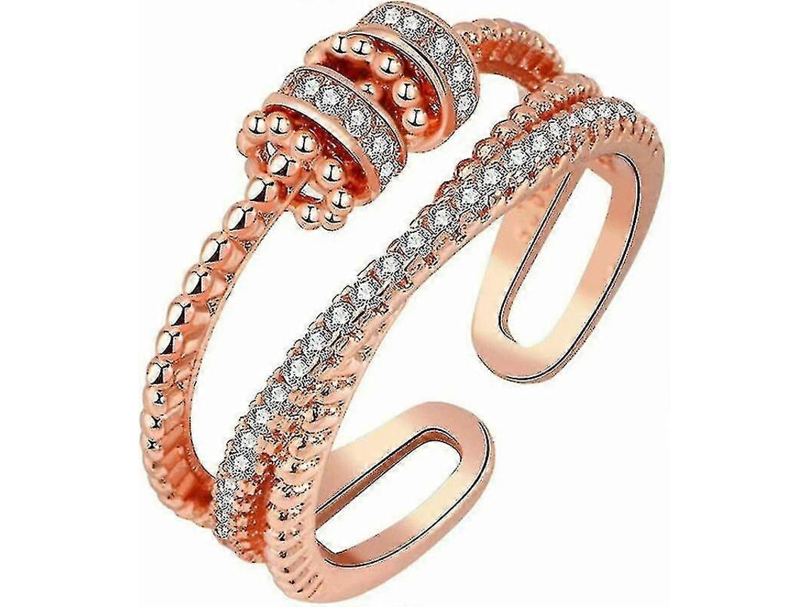 Anillo antiansiedad con cuentas giratorias para niñas para mi hija