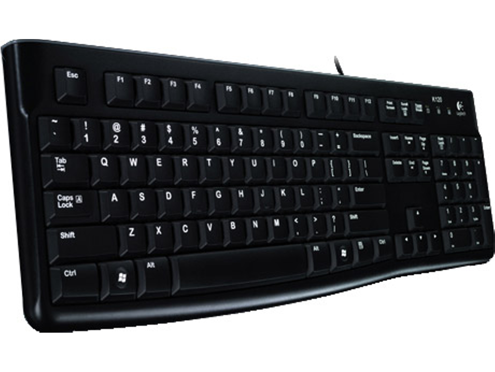 Teclado LOGITECH K120 (Con Cable - Español - Teclado Numérico)