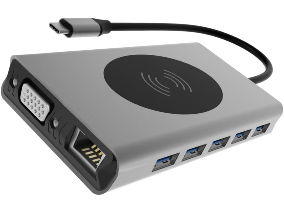 Cargador USB inalámbrico multifuncional para celulares y laptops. Gokoco