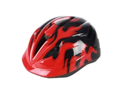 Jinwei-casco Infantil Ajustable Con Capa De Pvc Y Espuma Eps Para Ciclismo, Patinaje Y Skateboard Negro Rojo