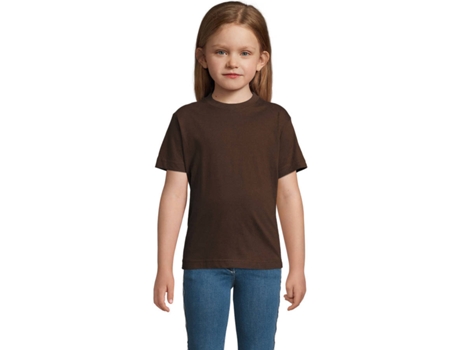 Camiseta de Hombre SOLS Imperial Chocolate Marrón (6A)