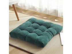 2026-cojín De Suelo Cuadrado Para Meditación Yoga, Cojín De Asiento Grueso Tuftado, 18x18 Pulgadas, Verde Oscuro