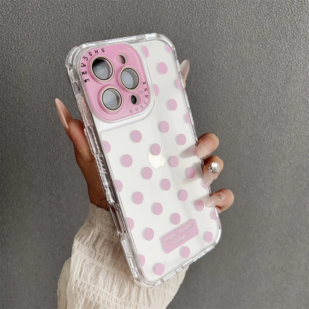 (iphone 14, Rosa) Funda Protectora Transparente De Tpu A Prueba De Golpes, Compatible Con Iphone, Protección Ultrafina