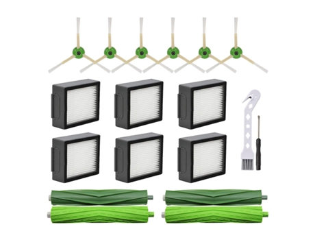Para irobot roomba i3 i4 i6 i7 i8 j7 e5 e6 escova lateral principal filtro hepa