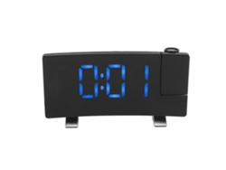 Reloj despertador de proyección Digital HURRISE, reloj despertador con proyección de Radio, pantalla Led, reloj electrónico, reloj despertador con pantalla curva