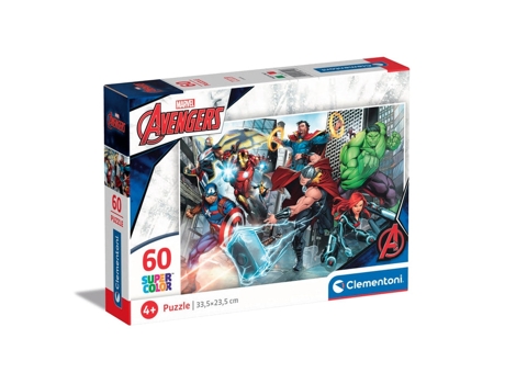Puzzle CLEMENTONI Supercolor Marvel Avengers rompecabezas 60 pieza(s) Cómics