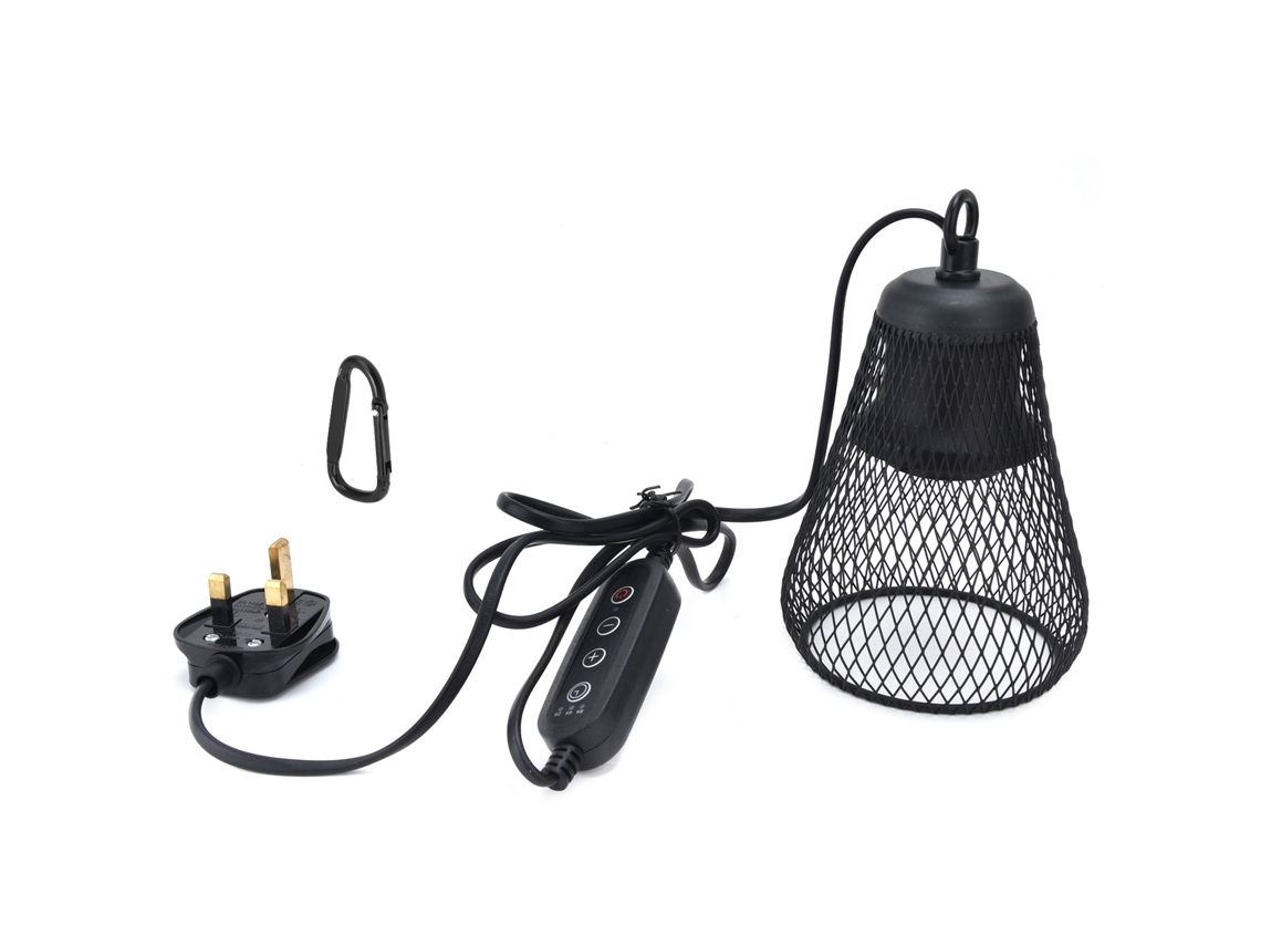 Protector De Lámpara Para Reptiles Con Temporizador Colgante Ligero - Accesorio Multifuncional Para Mascotas