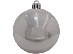 Bola de Navidad EUROPALMS 6 Piezas (Plateado - 7 cm)
