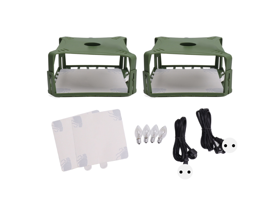 2 Trampas Eléctricas Para Moscas Con Luz, Seguras Para Uso Doméstico, Enchufe Europeo, 220 V, Aptas Para Mascotas Y Niños.