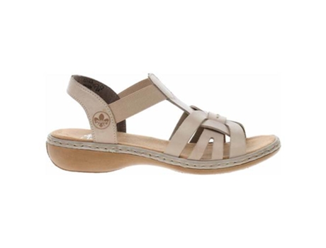 Sandalias RIEKER Mujer Material Sintético (37,0 eu - Beige)