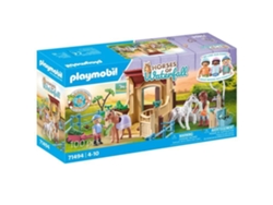 71494 Caballeros con Caja y Ponis Cascada Caballos a partir de 4 años Juego de rol creativo Playmobil